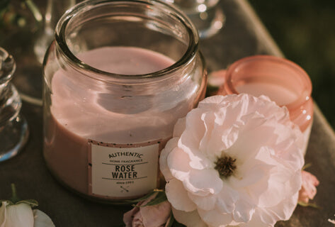rose water candle